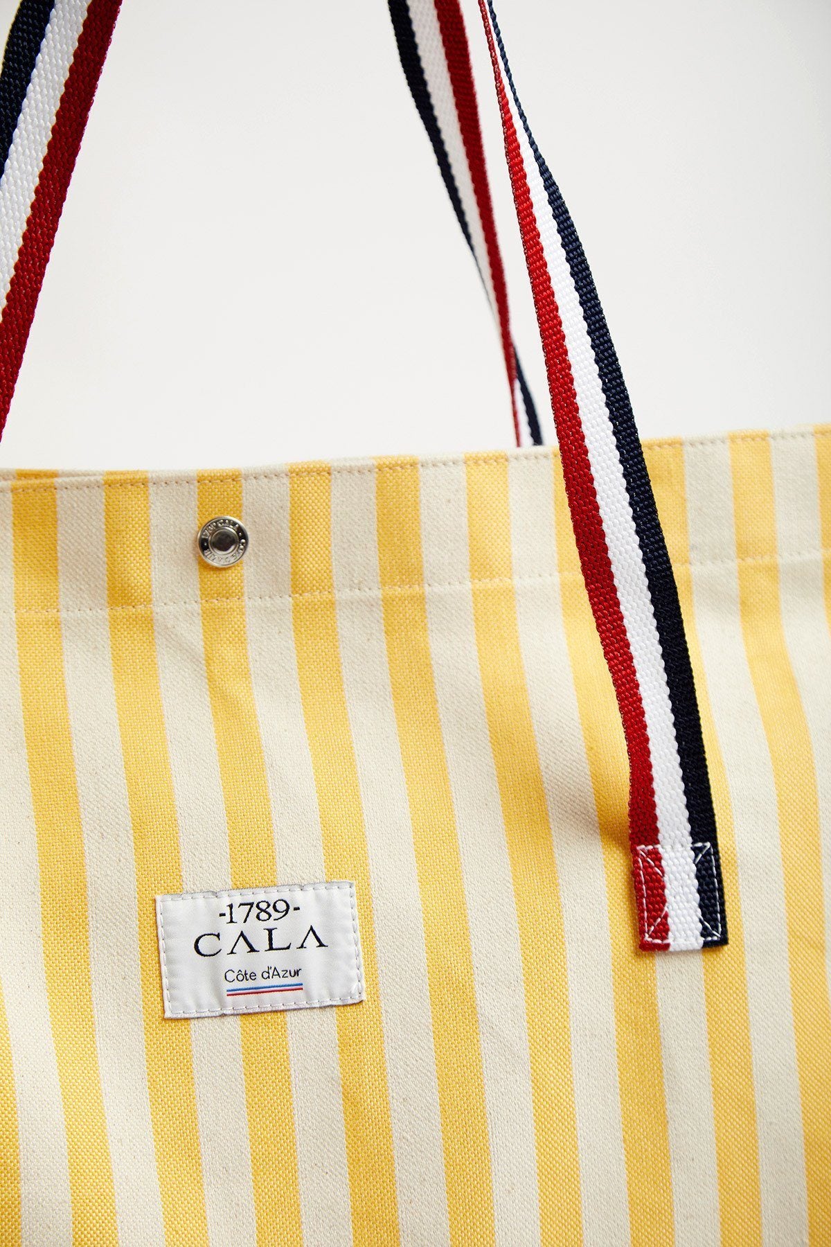 Designer beach bag | Cabas Sun | yellow striped - 1789 CALA