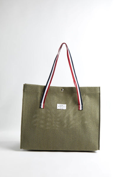 Large Designer Beach Bag | khaki - 1789 CALA