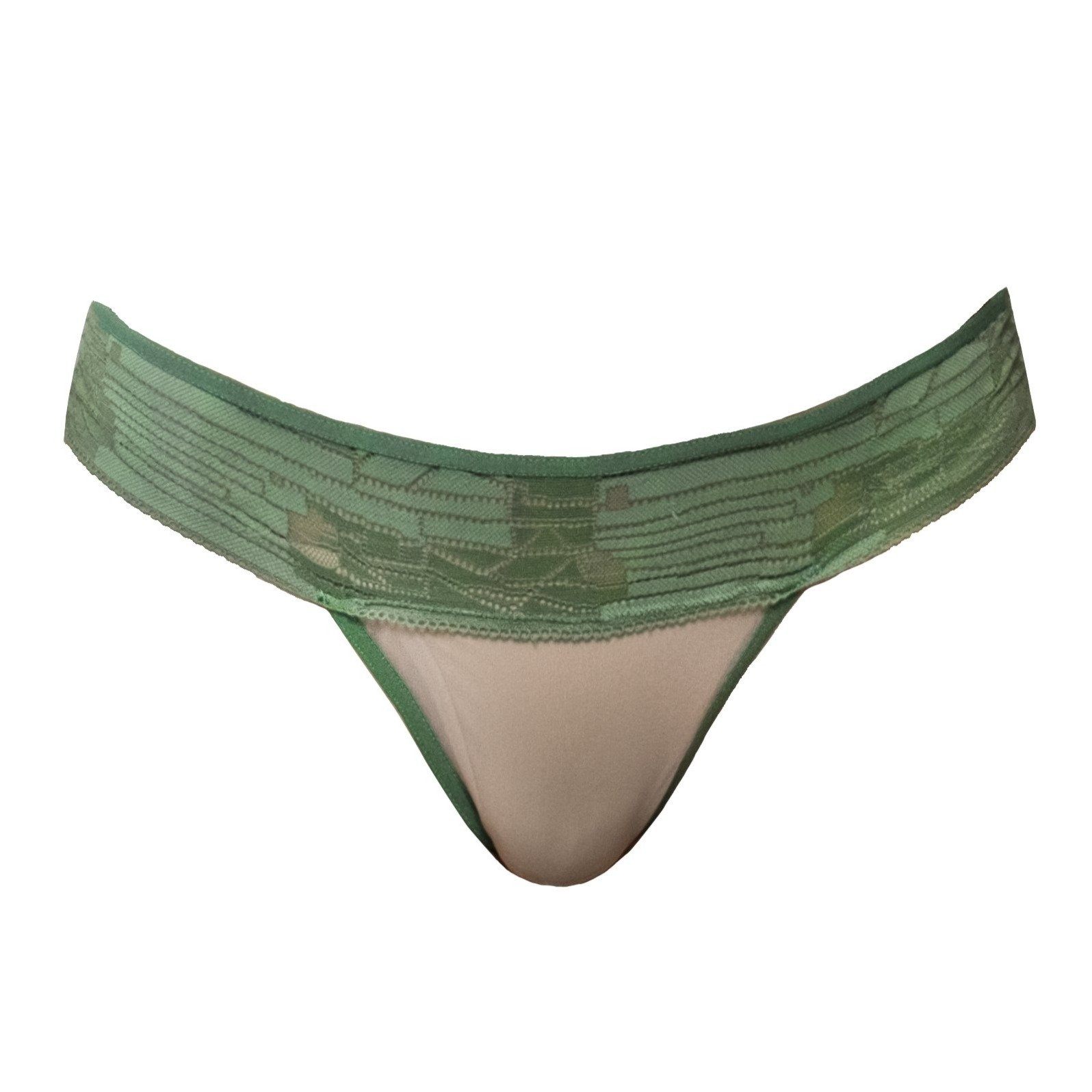 Delicate sexy thong | green and nude - Carol Coelho Cleopatra
