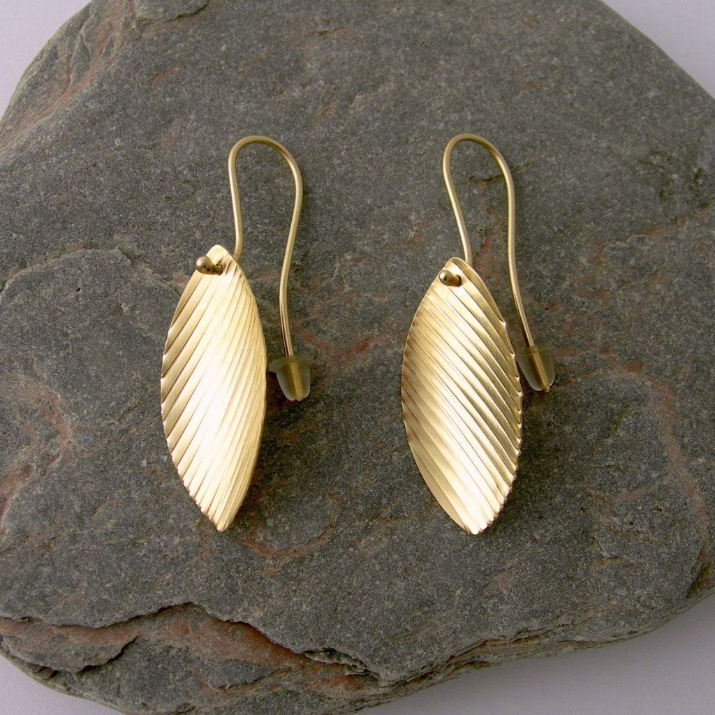 Unique Art-Deco jewelry | gold plated earrings - Emma Mogridge 