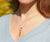 Elegante Silber Halskette mit vergoldetem Anhänger - Emma Mogrdige