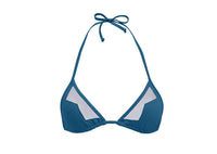 Exclusive triangel bikini top - L'Edone Iris Petrol
