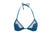 Exklusives Designer Bikini Oberteil in coolem petroleum blau - L'Edone