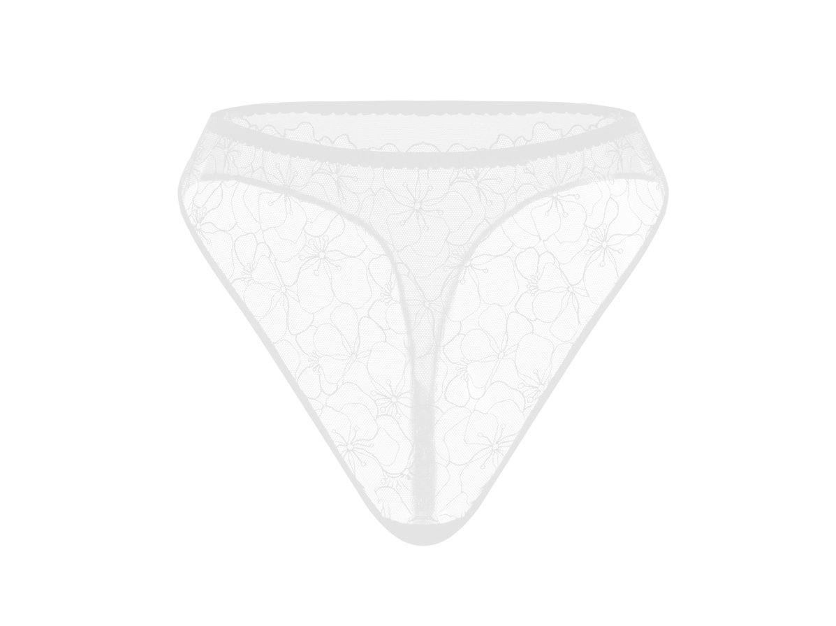 Romantic panties in white lace - ZHILYOVA Lingerie Marion White