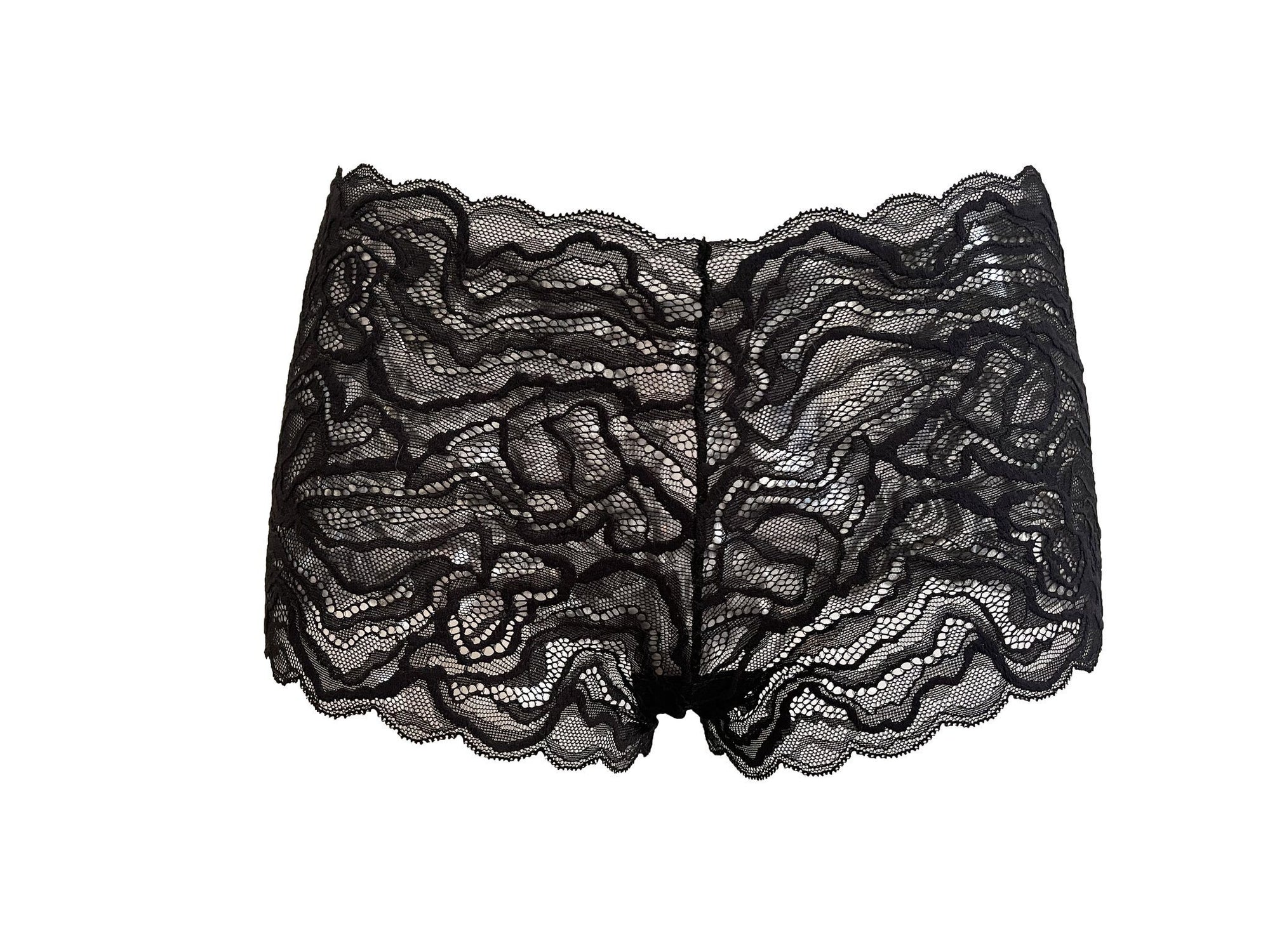 Sexy black lace shorties - Carol Coelho Intimates