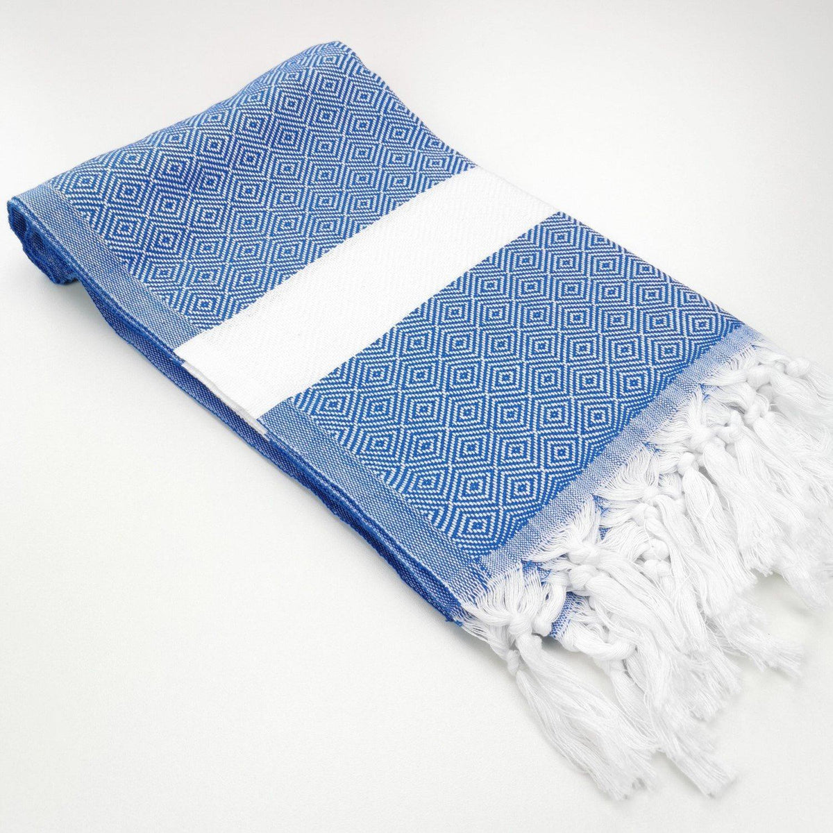 Beach Towel | Fouta | Hamam Towel | dDiamond weave - blue shades
