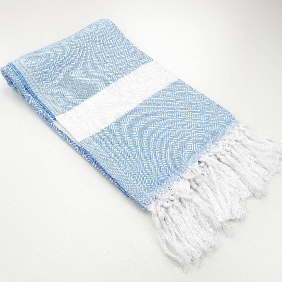 Beach Towel | Fouta | Hamam Towel | dDiamond weave - blue shades