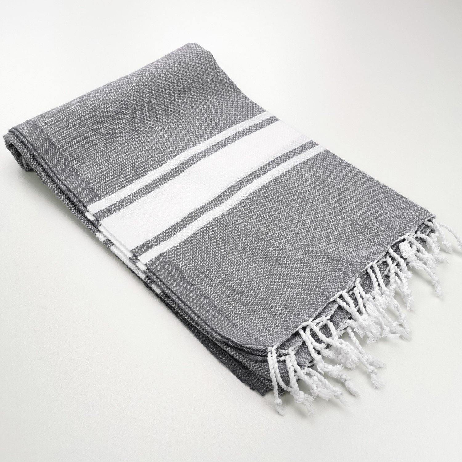 Beach Towel | Fouta | Hamam Towel | Sultan - black brown grey 