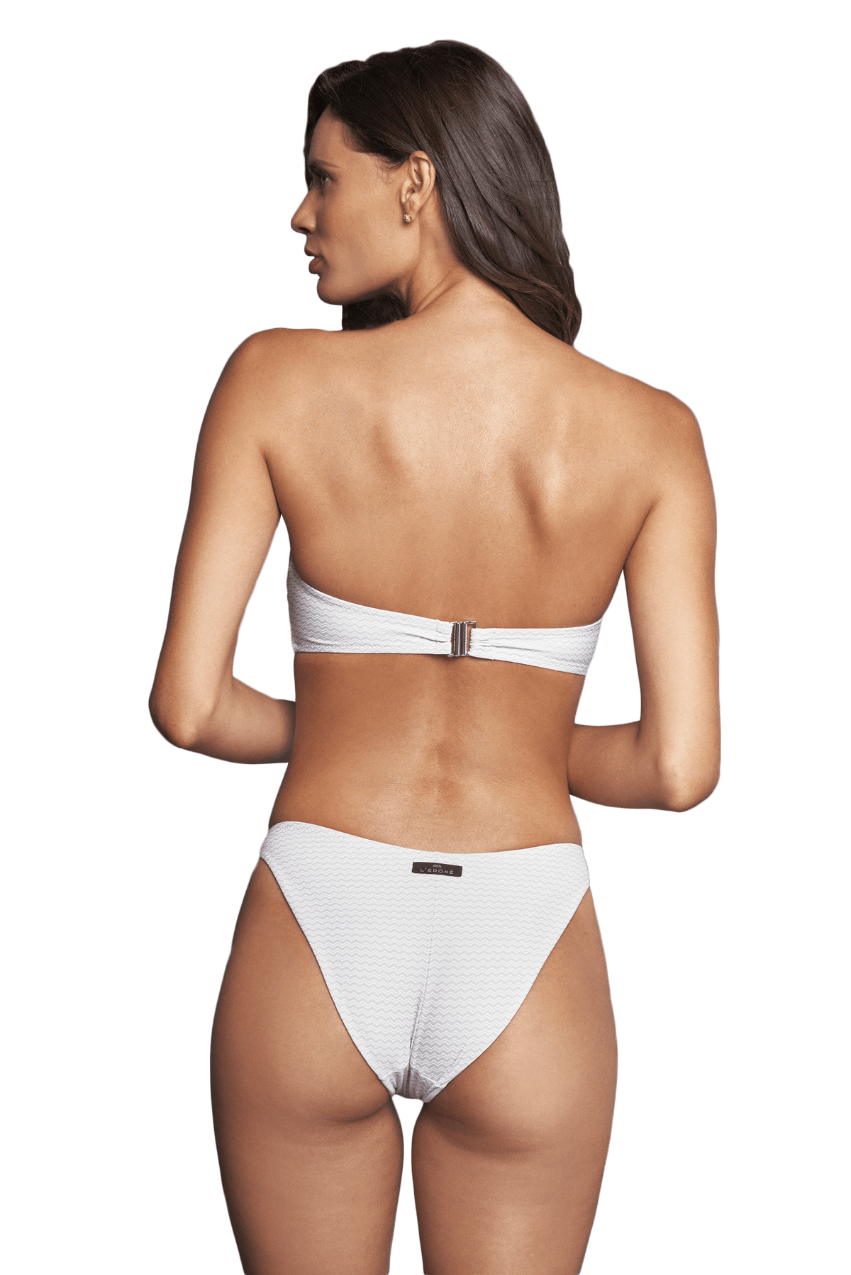 Nesea Bikini Top White Pattern - Salt and Sun